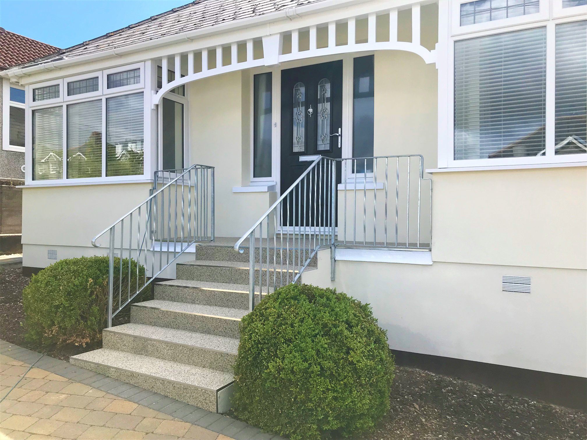 Resin-bound steps... what a difference! Long lasting, low maintenance and non-sli...