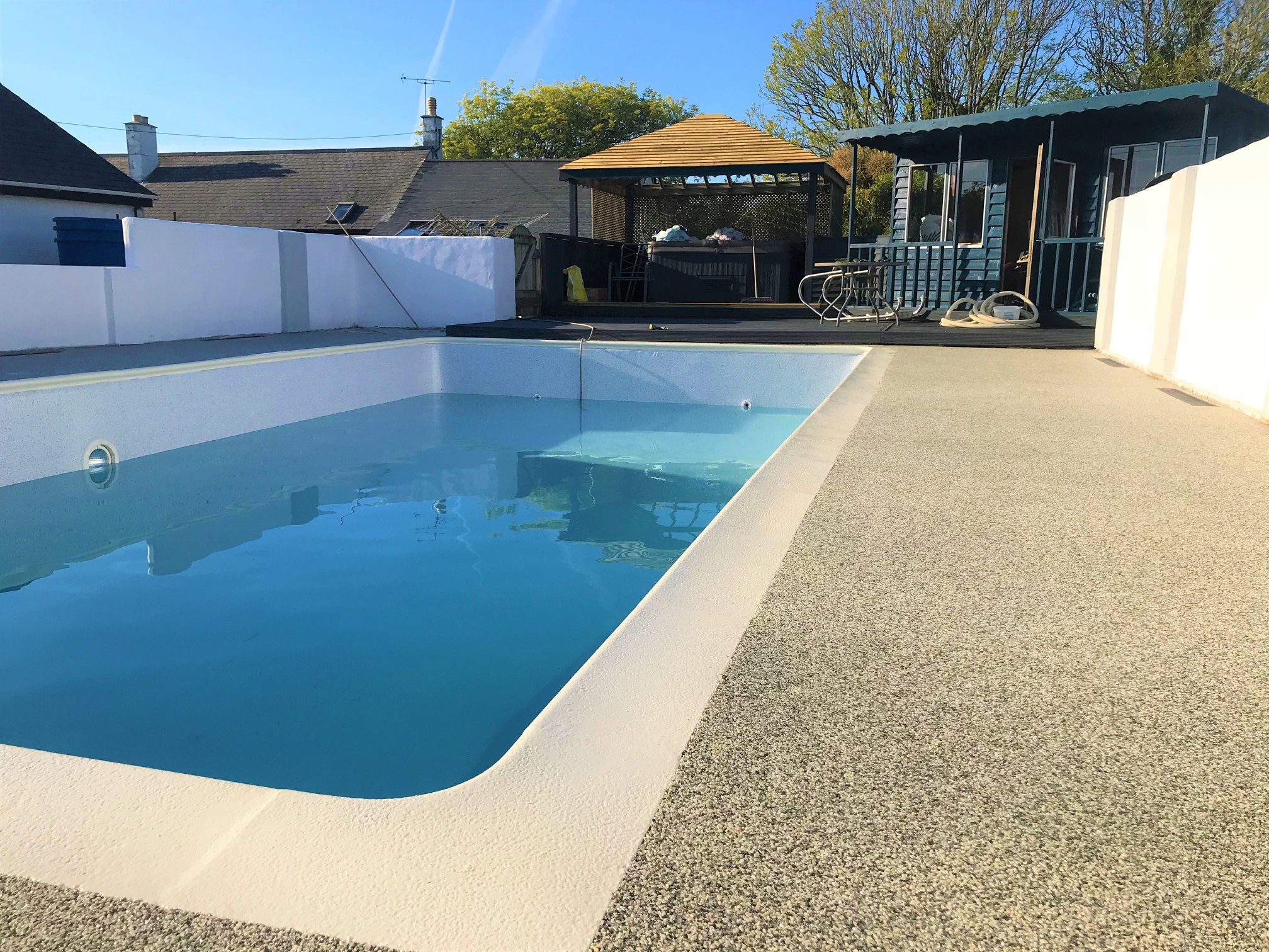 We've installed quite a few swimming pool surrounds in Cornwall/Devon and here's...